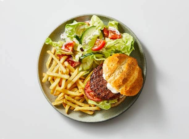 Hamburger met friet